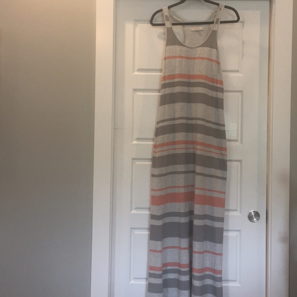 Loft sz S Stripe Knit Maxi dress